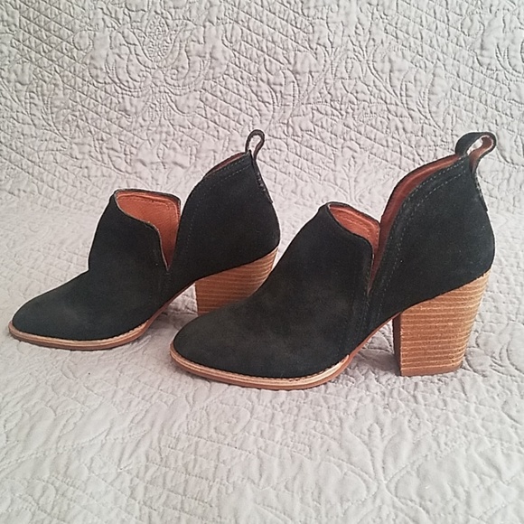 Jeffrey Campbell Shoes - Jeffrey Campbell Rosalee Bootie- Black Oiled Suede